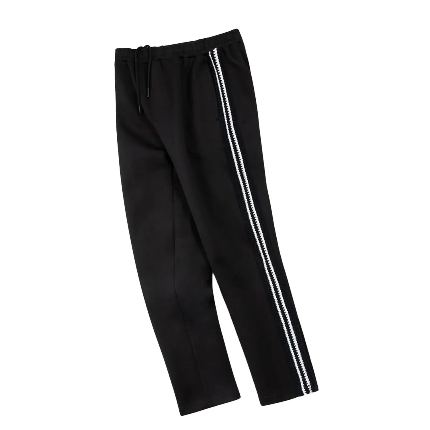 Paper Planes Kingston Crochet Stripe Men's Track Pant Black