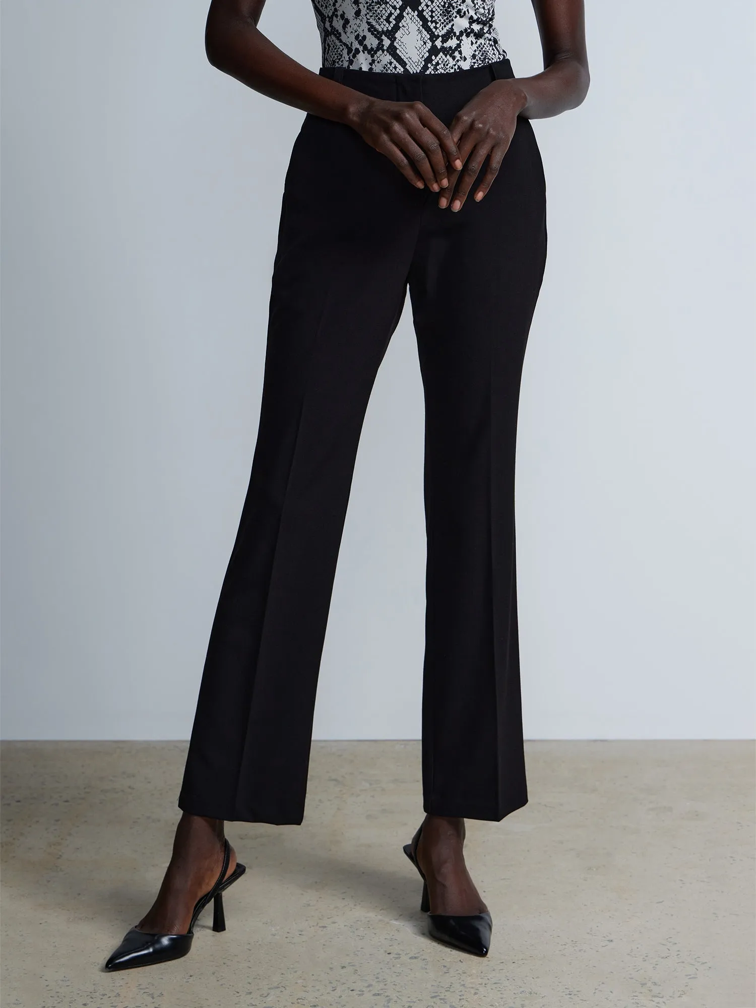 Petite Essential Stretch High Rise Bootcut Pant
