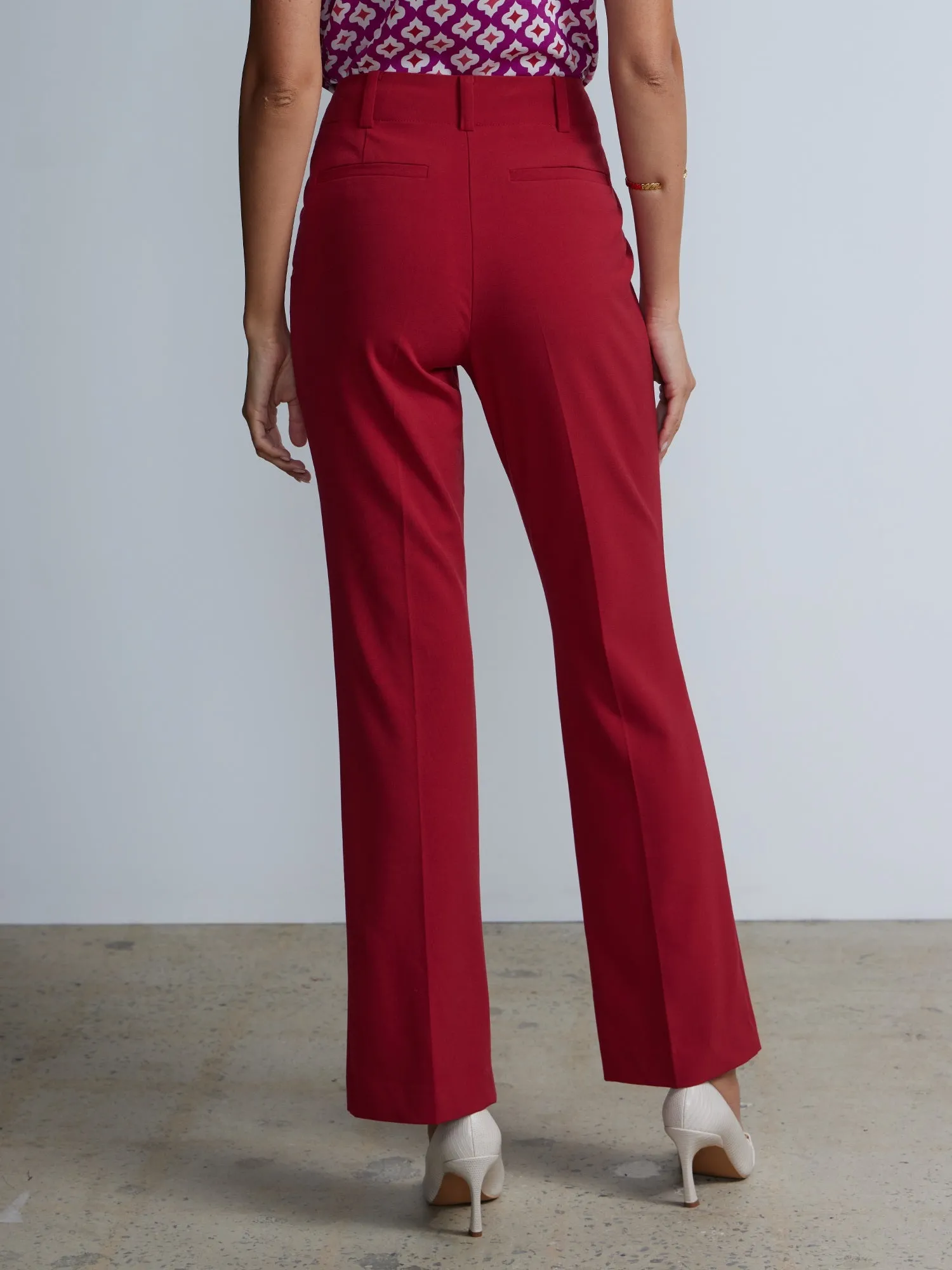 Petite Essential Stretch High Rise Bootcut Pant