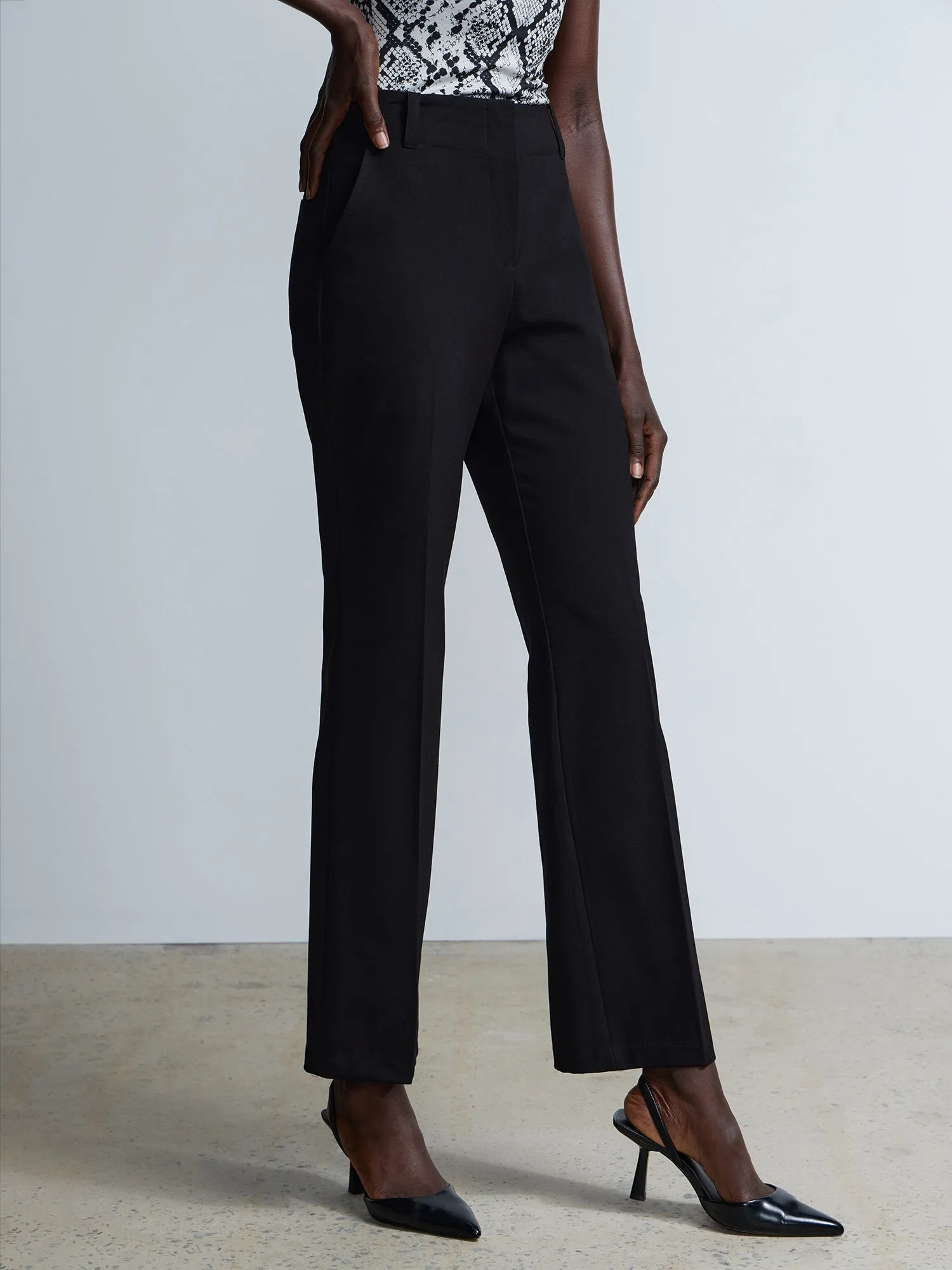 Petite Essential Stretch High Rise Bootcut Pant