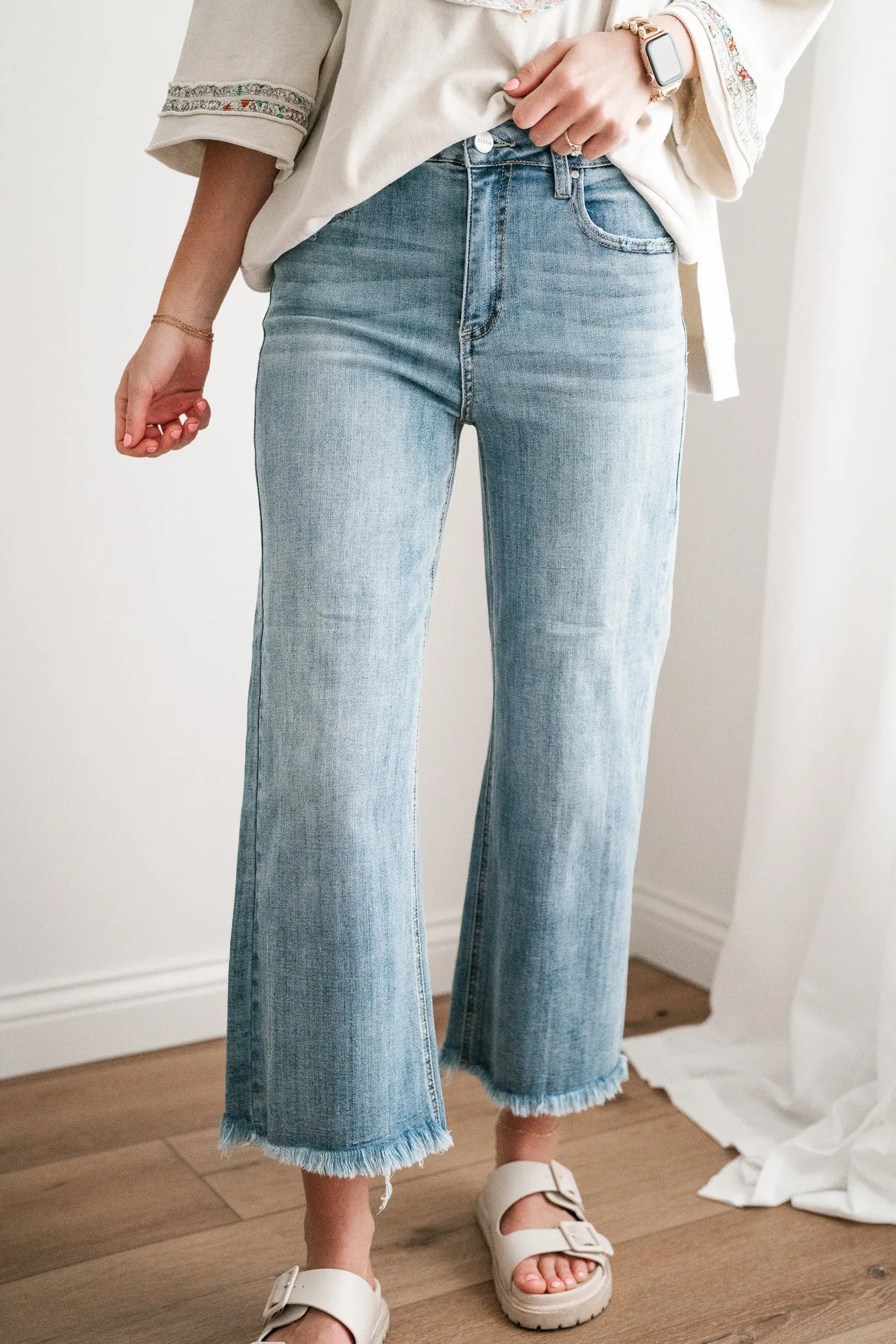 Risen Gracyn High Rise-Ankle Straight-Relaxed Fit Jean