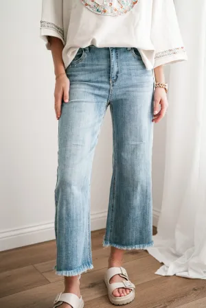 Risen Gracyn High Rise-Ankle Straight-Relaxed Fit Jean