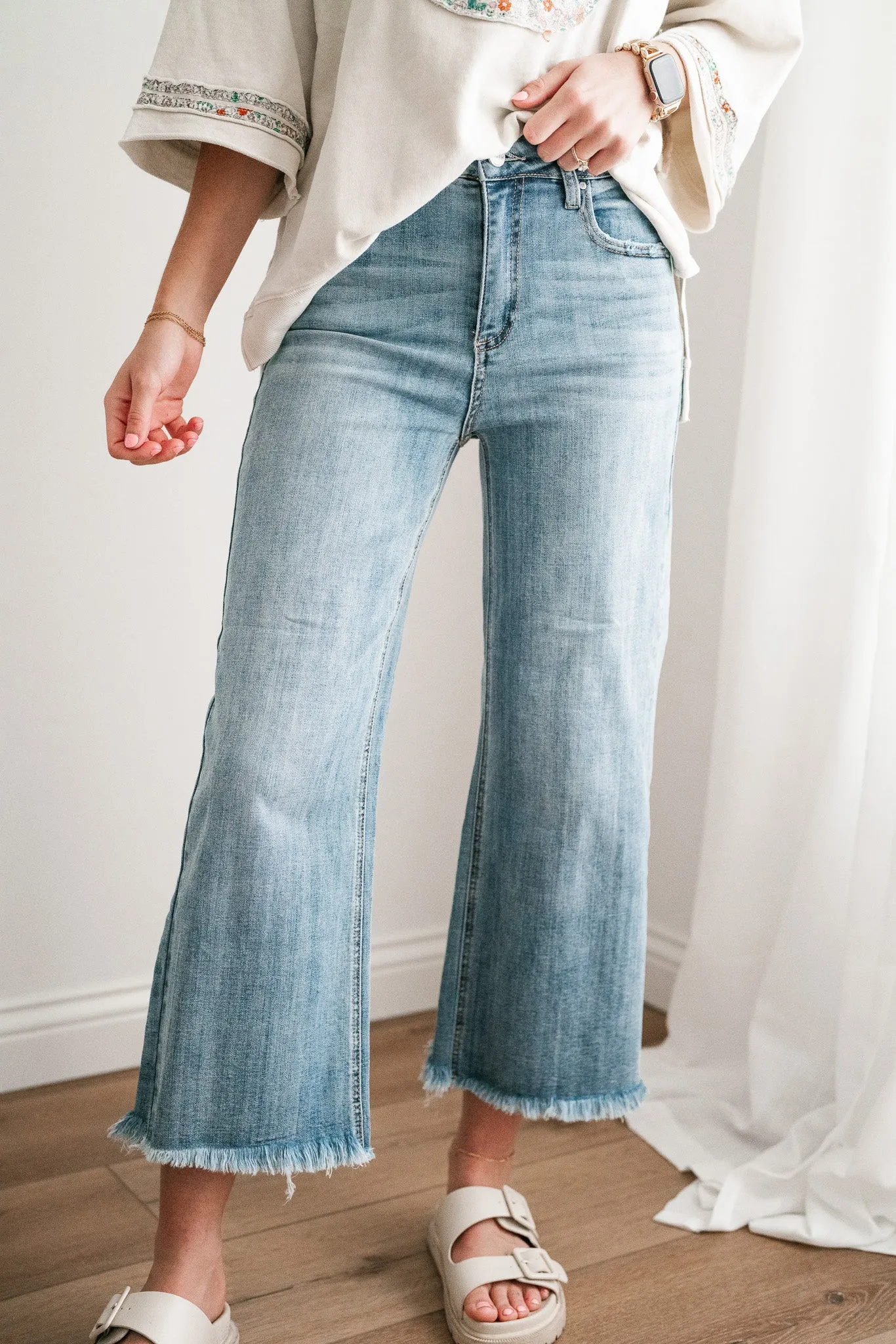 Risen Gracyn High Rise-Ankle Straight-Relaxed Fit Jean