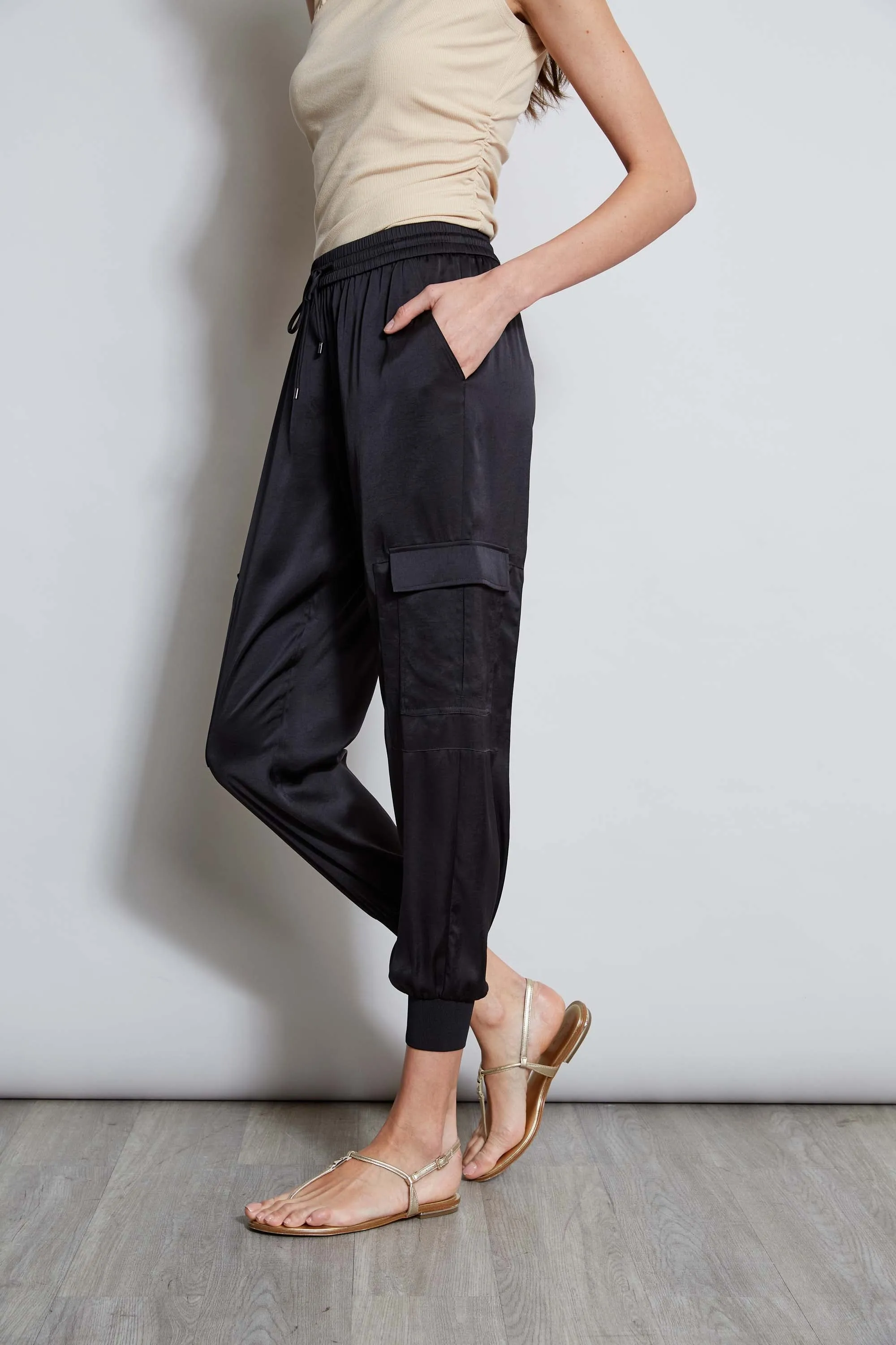 Satin Cargo Pant