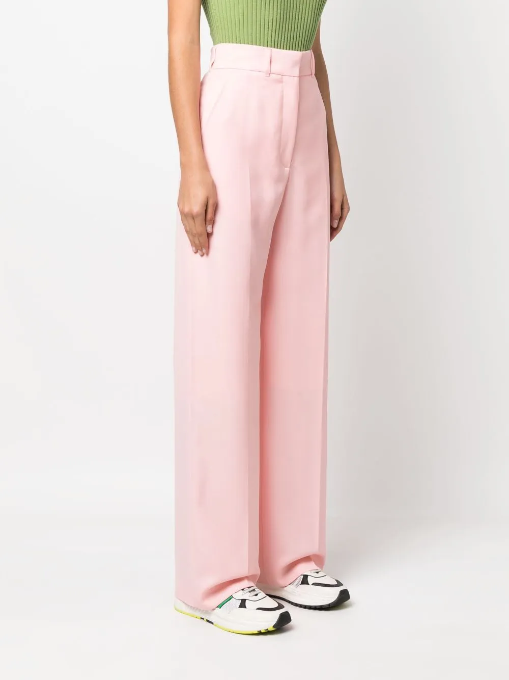 tailored high-waisted trousers