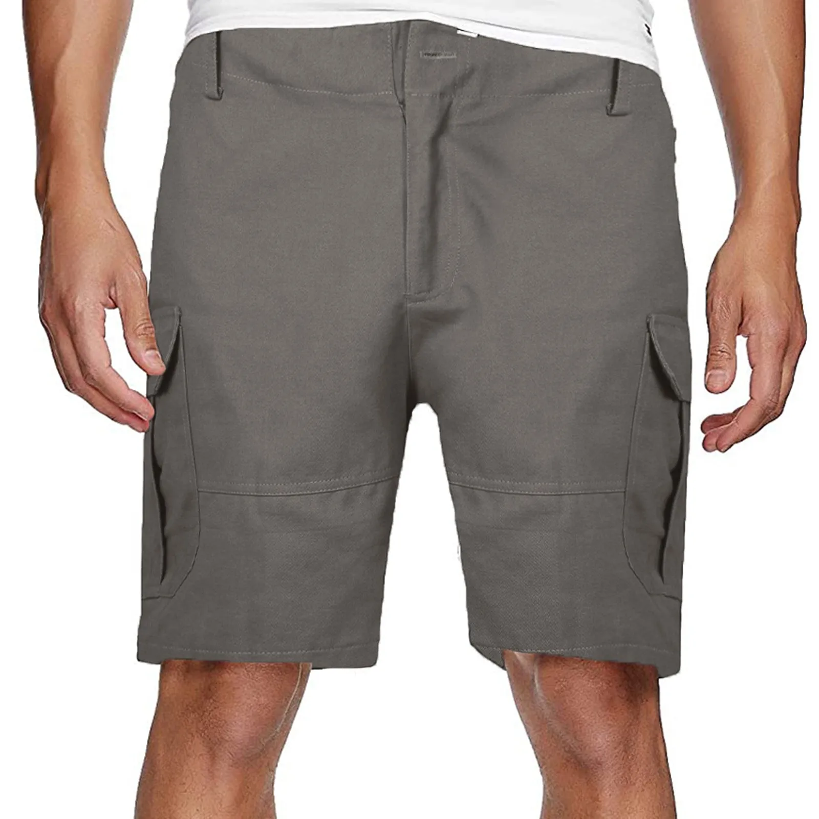 Trendy Popular Men Pocket Cargo knee length Shorts