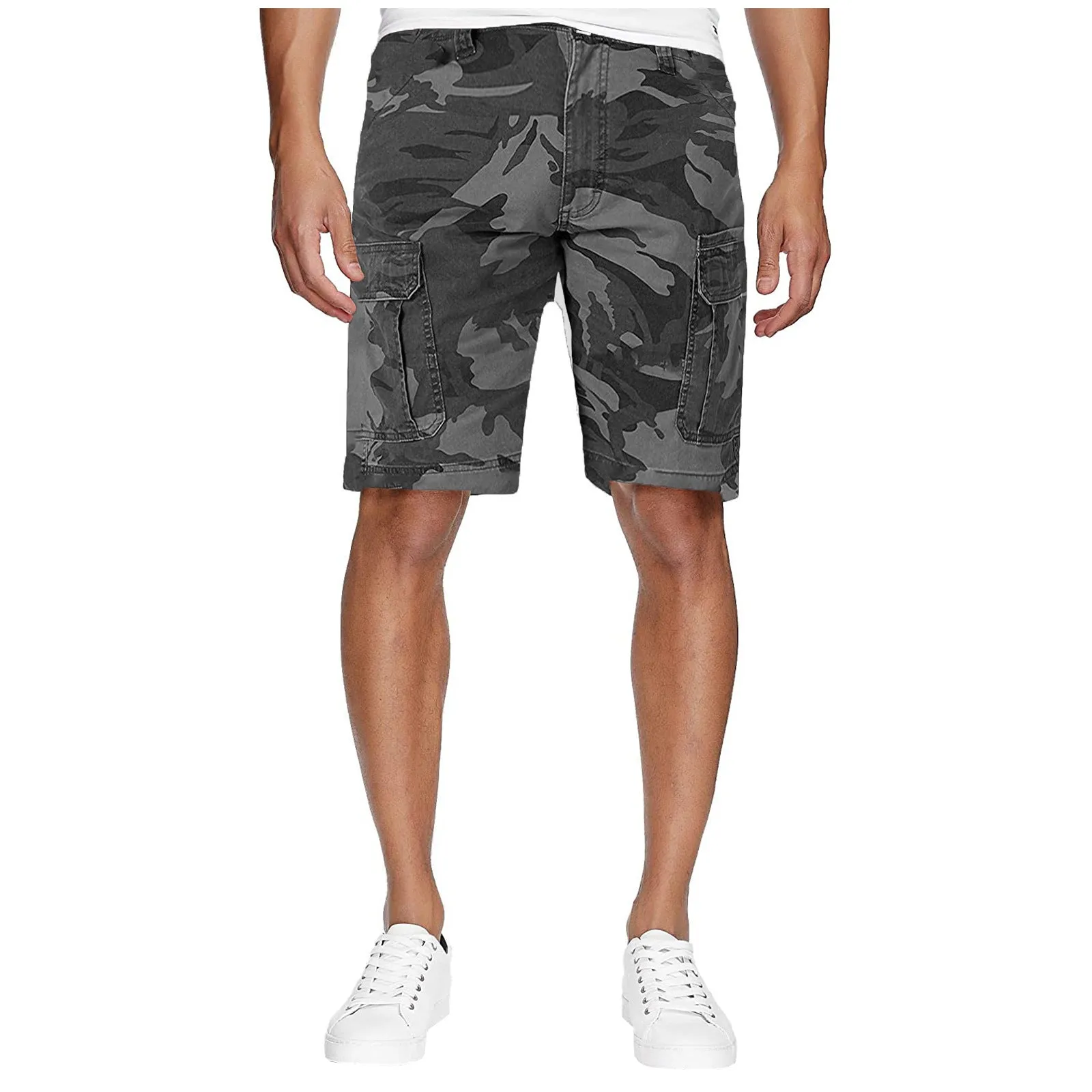 Trendy Popular Men Pocket Cargo knee length Shorts