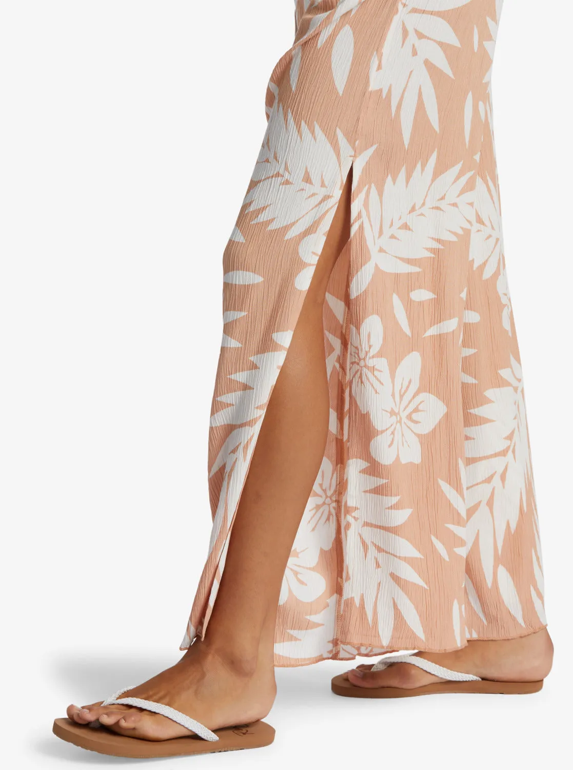 Tropical Rhythm Beach Pants - Cafe Creme Palmeria