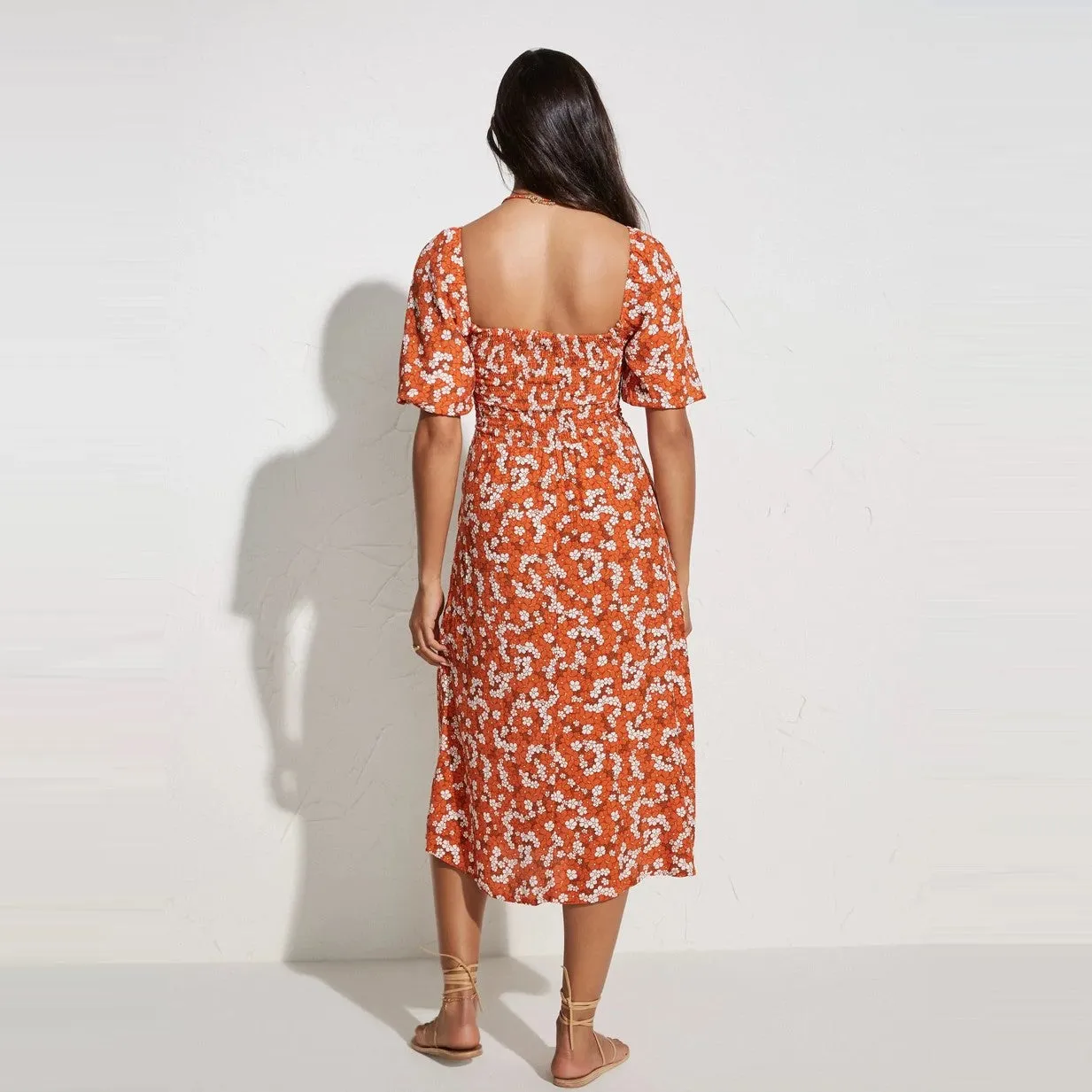 Velkia Midi Dress (Valencia Floral)