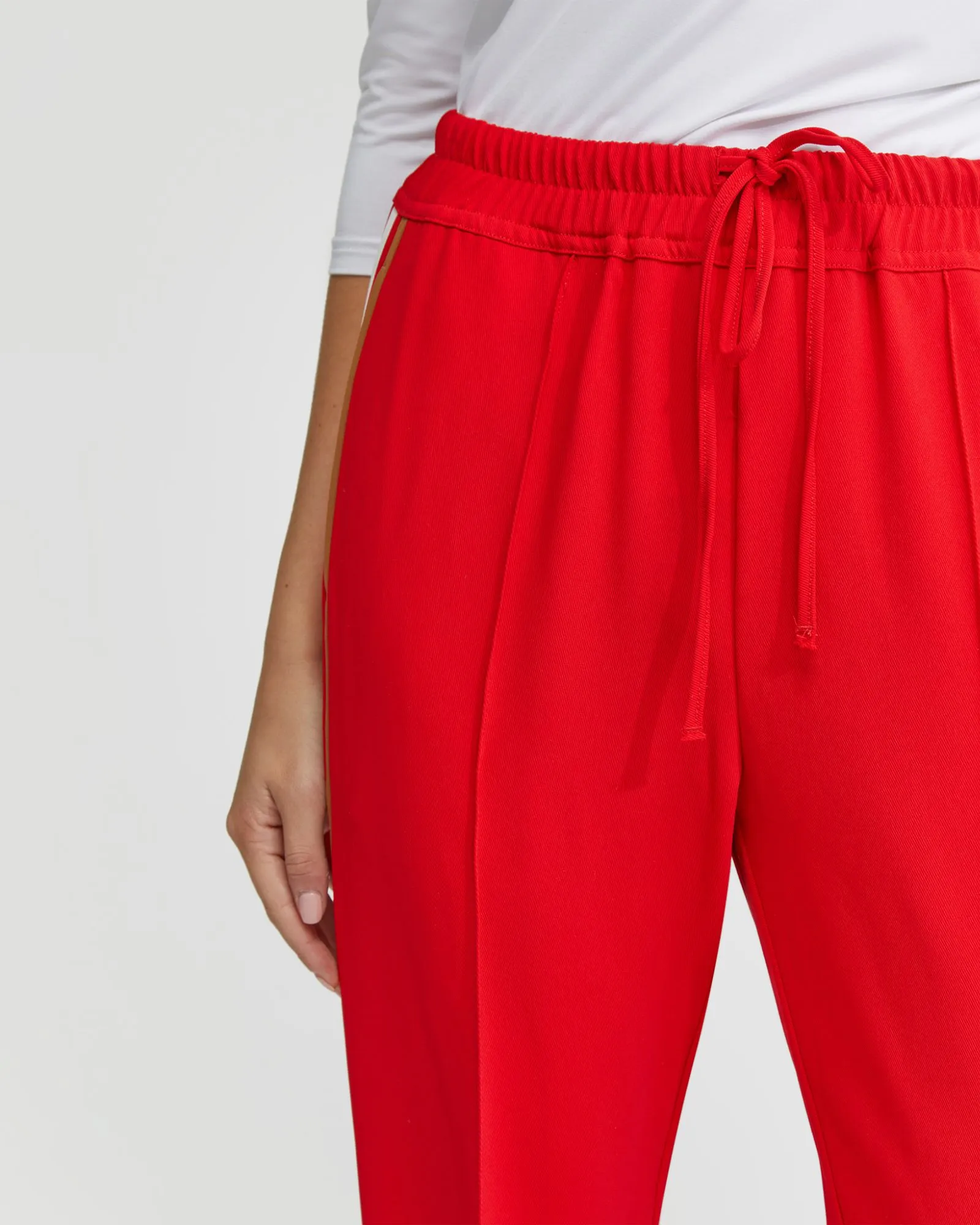 Violet Contrast Stripe Pants