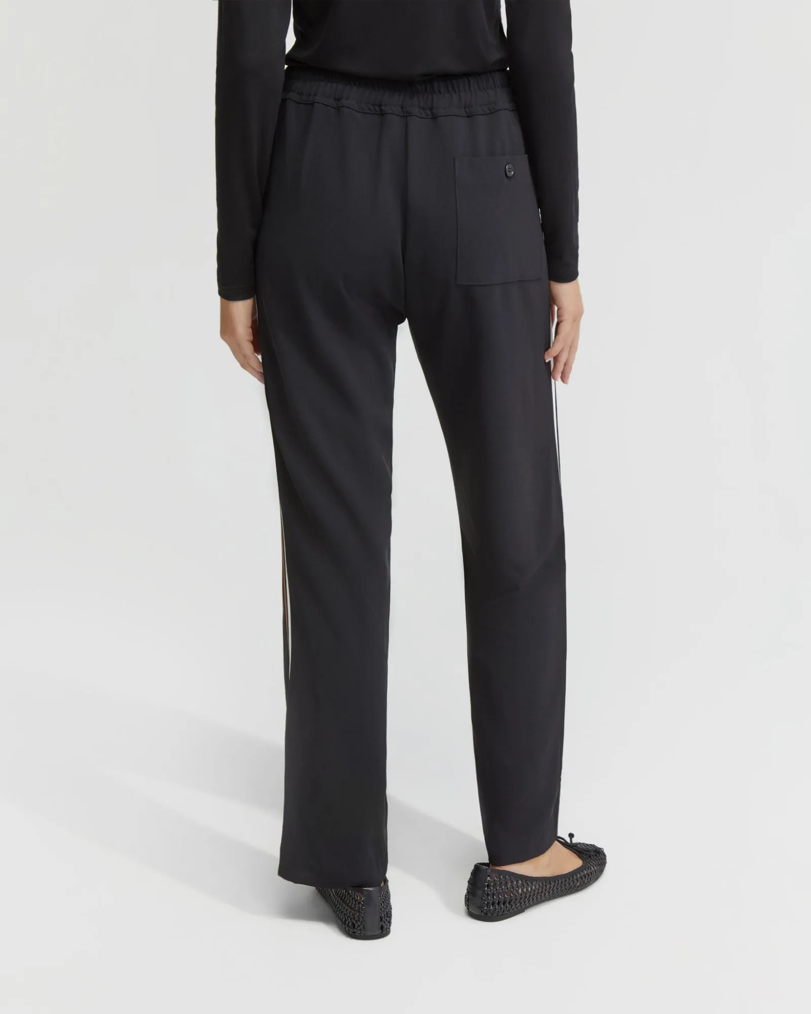 Violet Contrast Stripe Pants