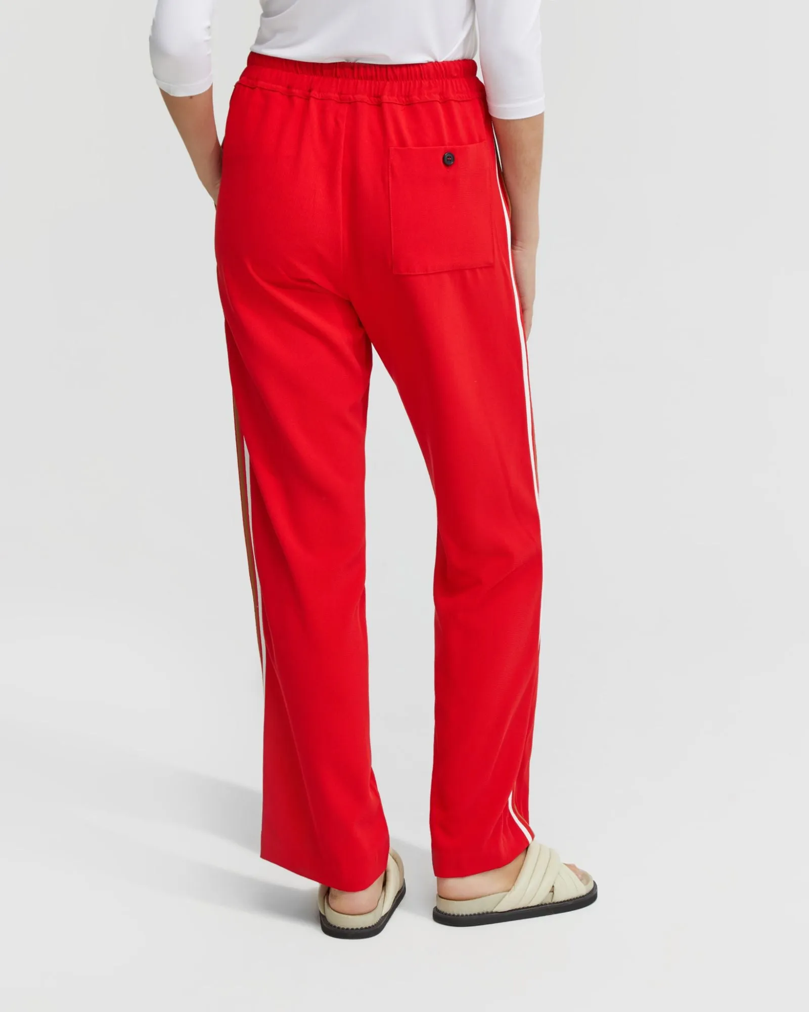 Violet Contrast Stripe Pants