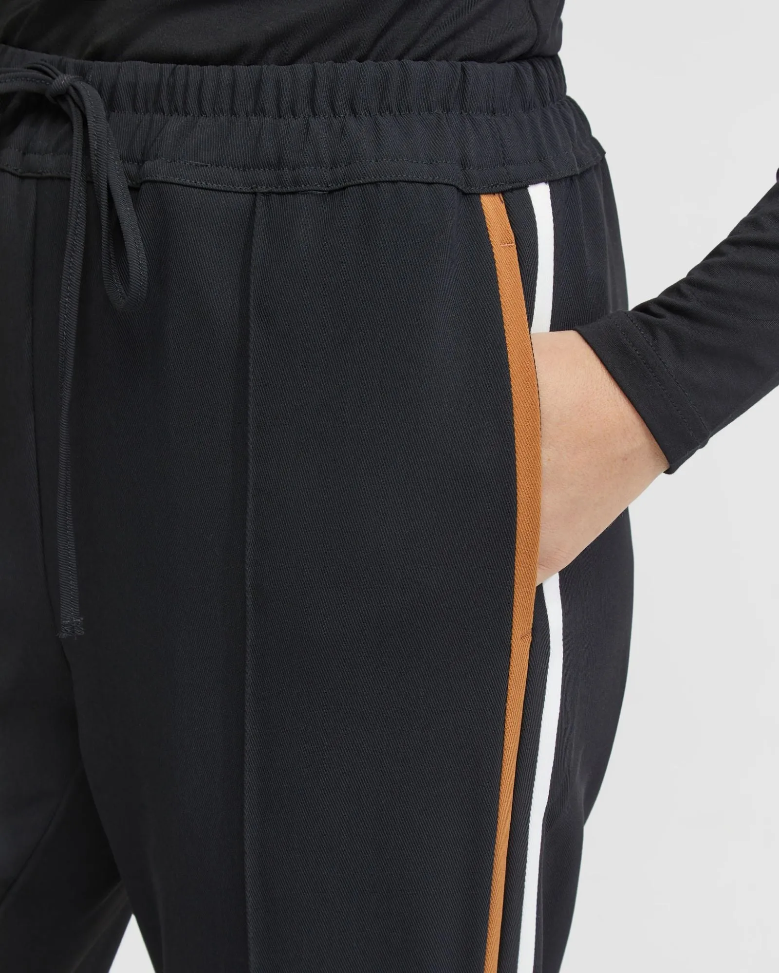 Violet Contrast Stripe Pants