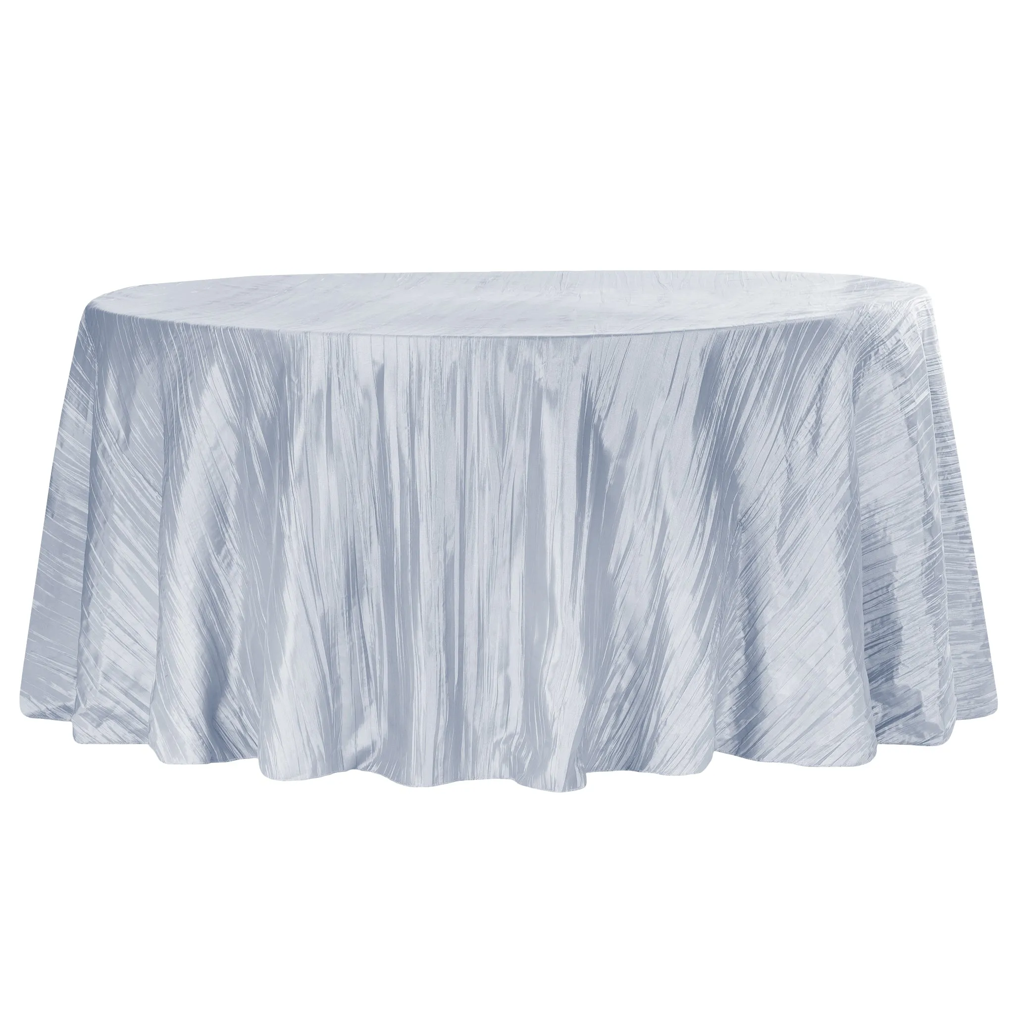 Wholesale Accordion Crinkle Taffeta 120" Round Tablecloth