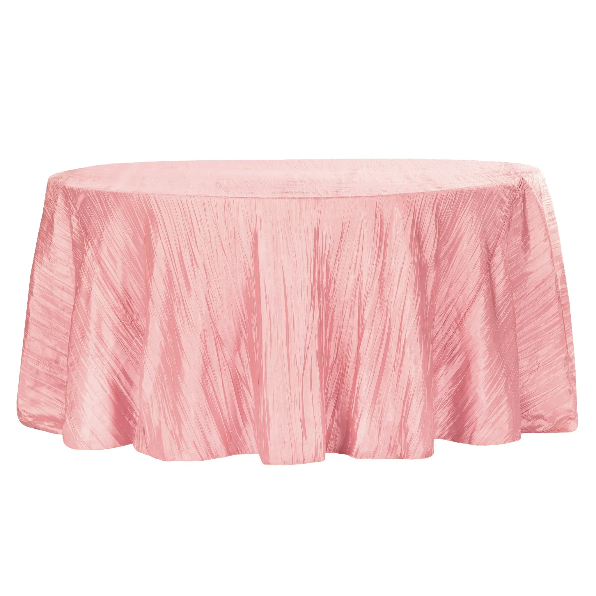 Wholesale Accordion Crinkle Taffeta 120" Round Tablecloth