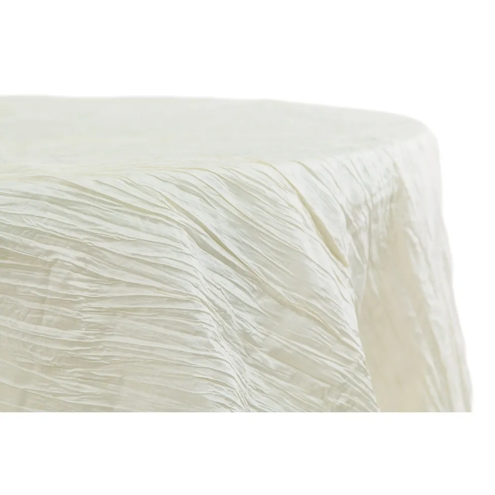 Wholesale Accordion Crinkle Taffeta 120" Round Tablecloth
