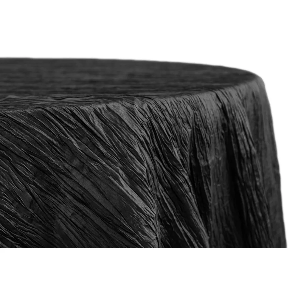 Wholesale Accordion Crinkle Taffeta 120" Round Tablecloth