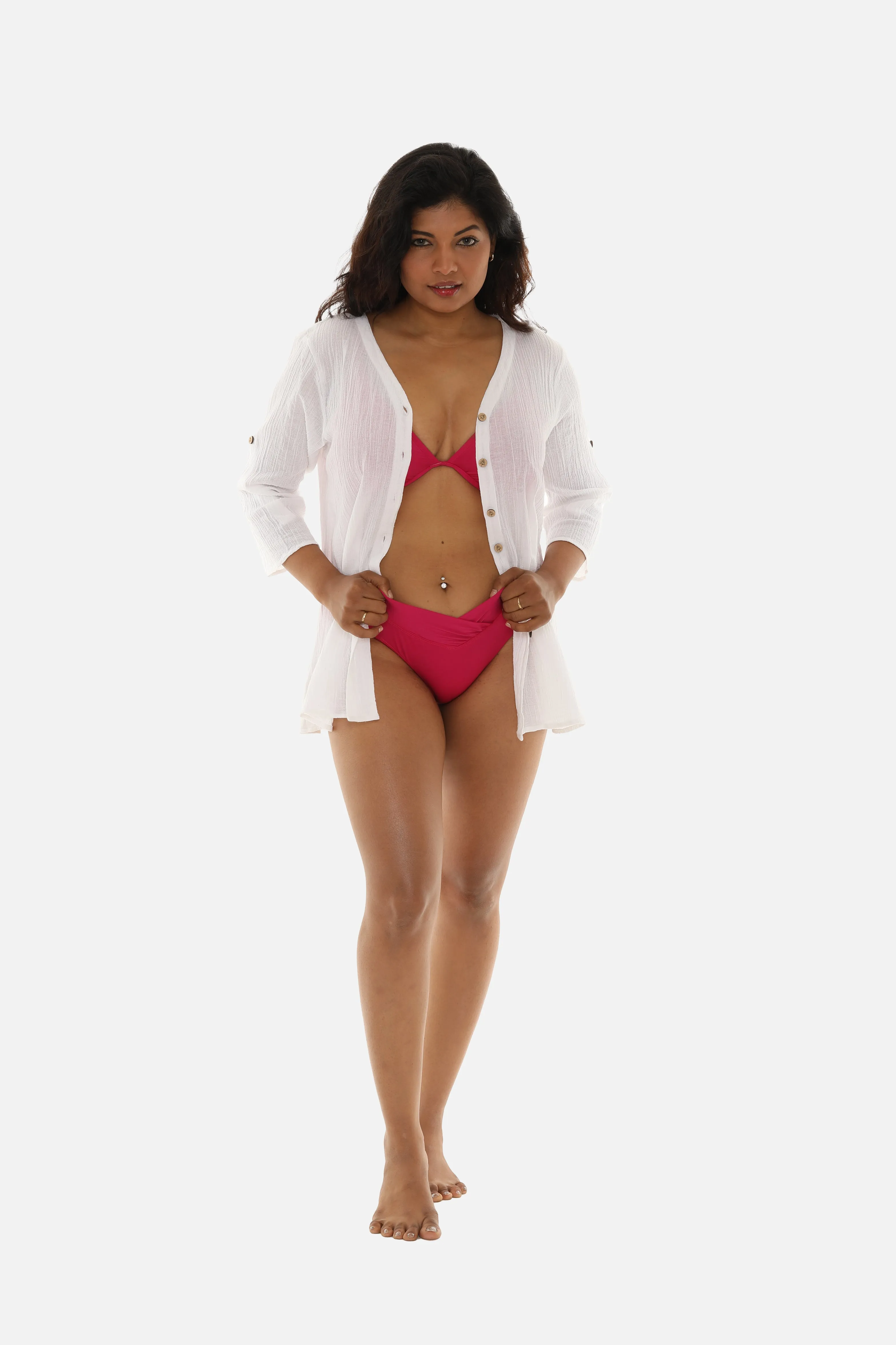 Women's Rayon Button Shirt