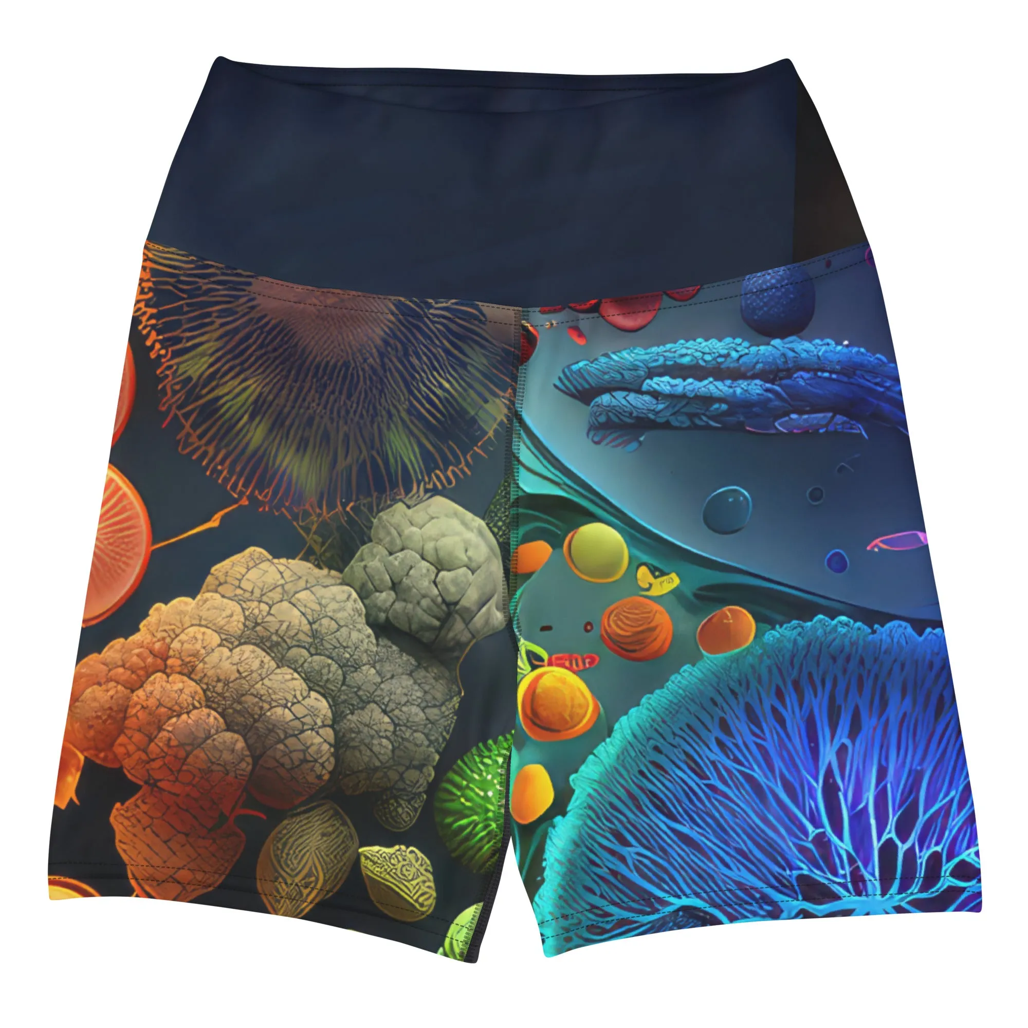 Yoga Shorts Abstract Life