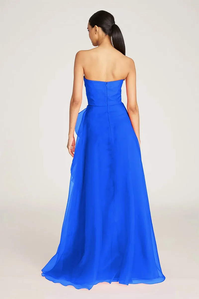 Zoa Strapless Graceful Maxi Dress