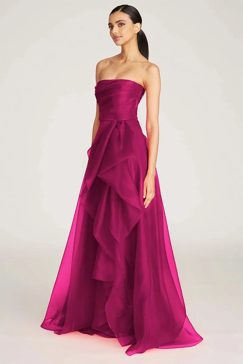 Zoa Strapless Graceful Maxi Dress
