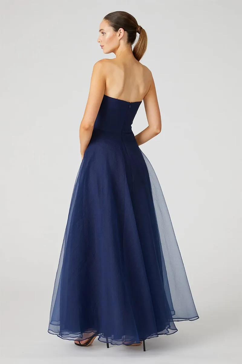 Zoa Strapless Graceful Maxi Dress
