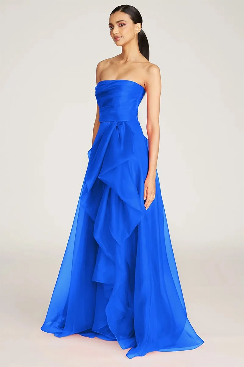 Zoa Strapless Graceful Maxi Dress