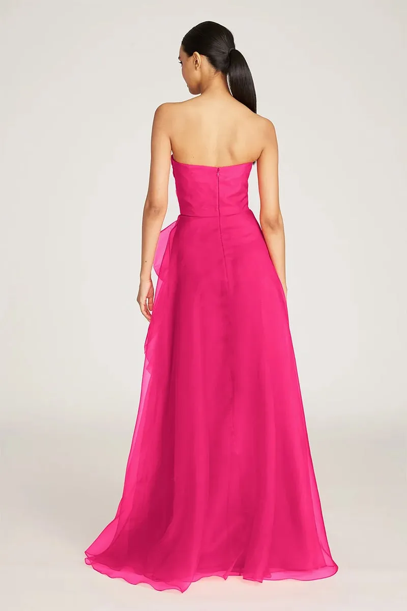 Zoa Strapless Graceful Maxi Dress
