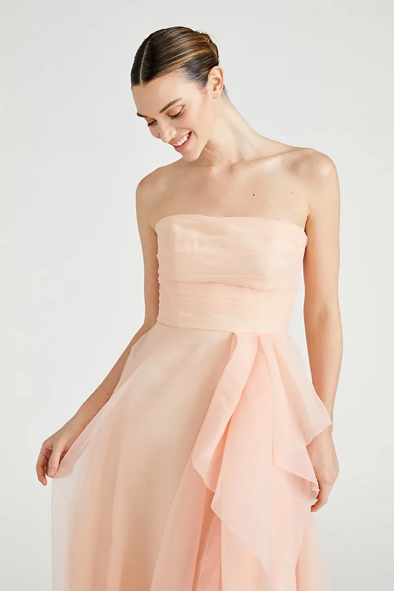 Zoa Strapless Graceful Maxi Dress
