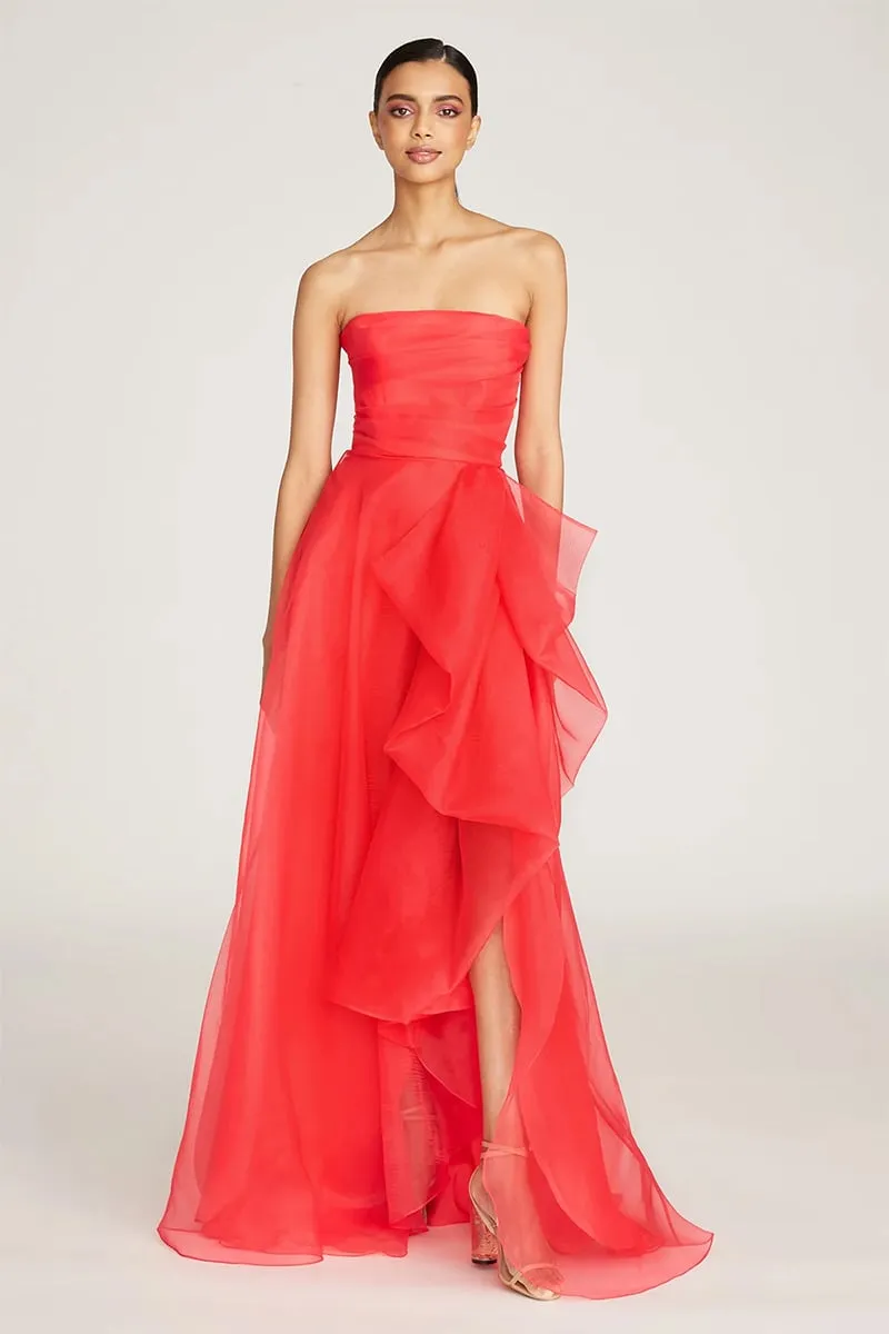 Zoa Strapless Graceful Maxi Dress