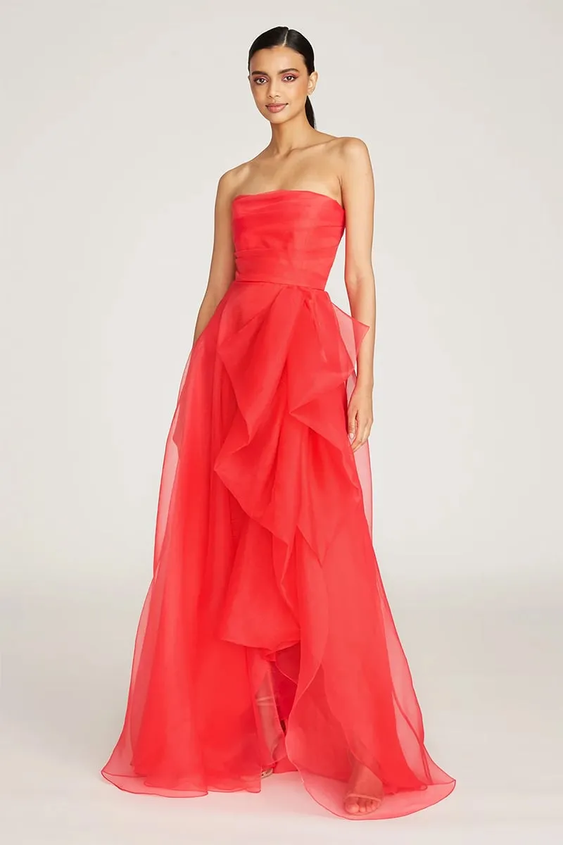 Zoa Strapless Graceful Maxi Dress