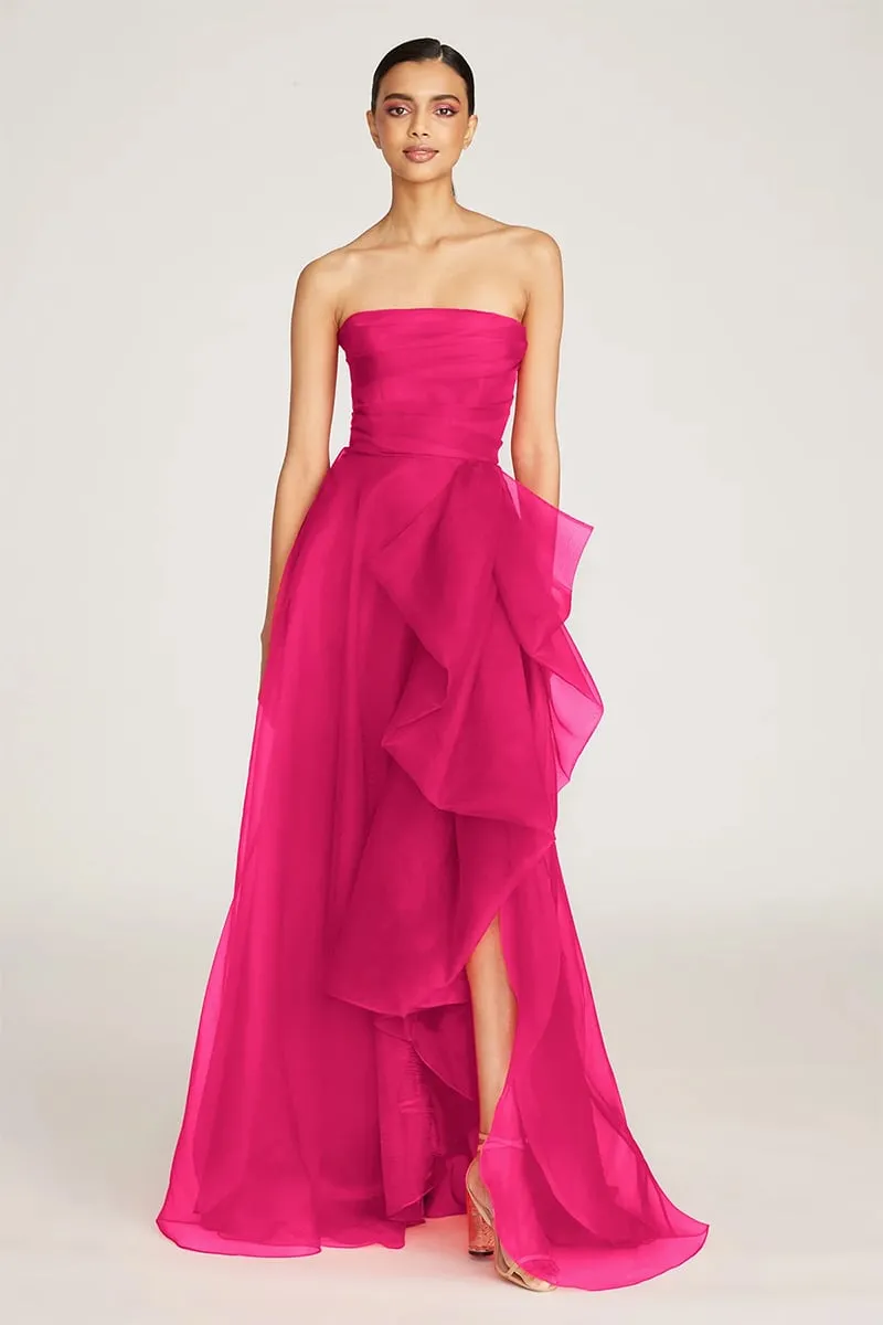 Zoa Strapless Graceful Maxi Dress