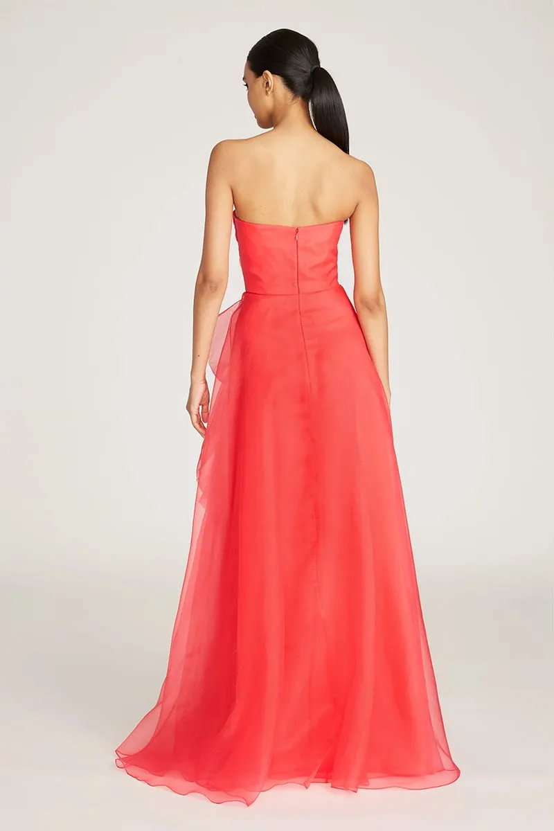 Zoa Strapless Graceful Maxi Dress