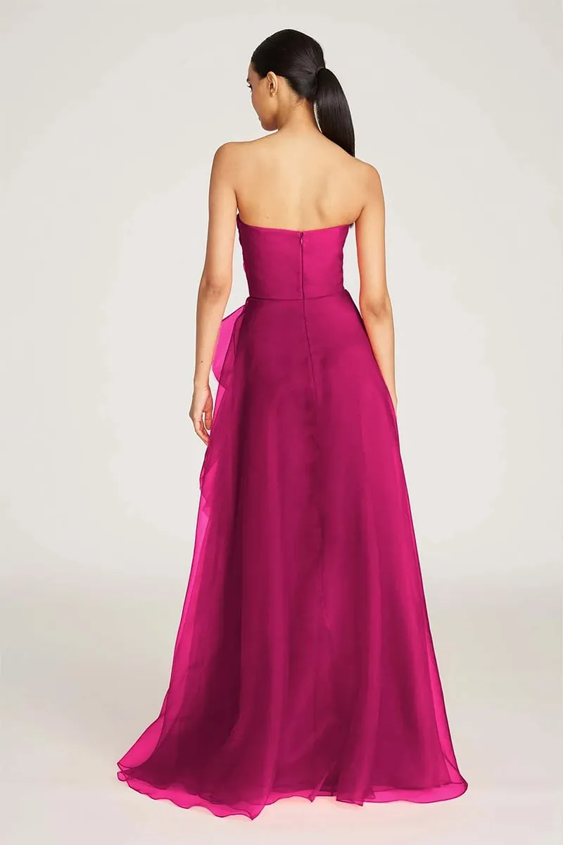 Zoa Strapless Graceful Maxi Dress