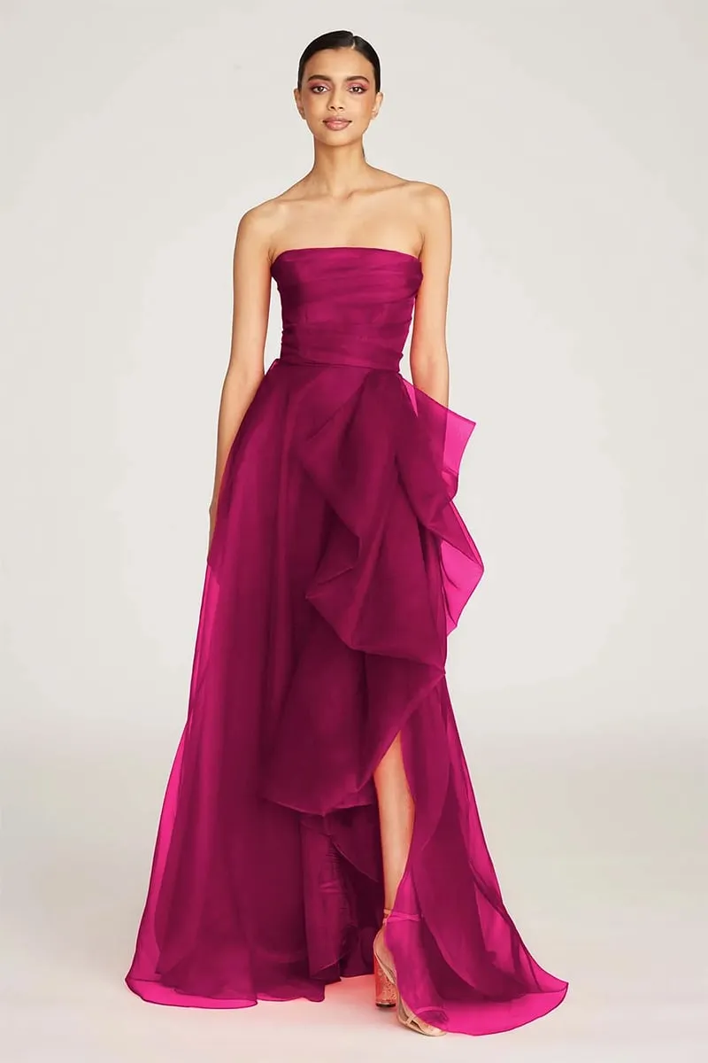 Zoa Strapless Graceful Maxi Dress